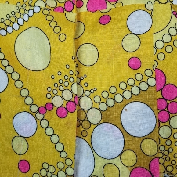 ITW Linen Retro Style Print One Button Swing Blazer Jacket Size 2 Short Sleeve - Picture 11 of 16